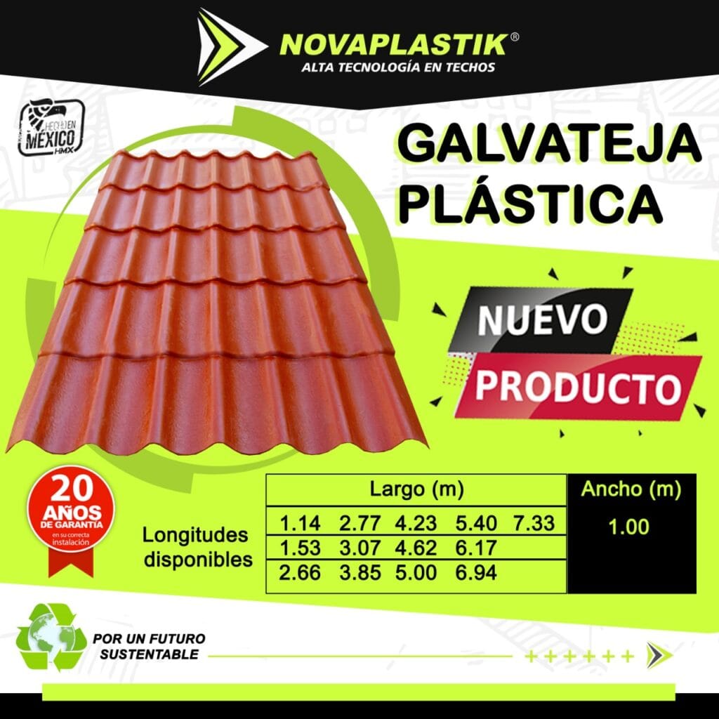 LAMINA GALVATEJA | Novaplastik Naucalpan Galvateja Plástica